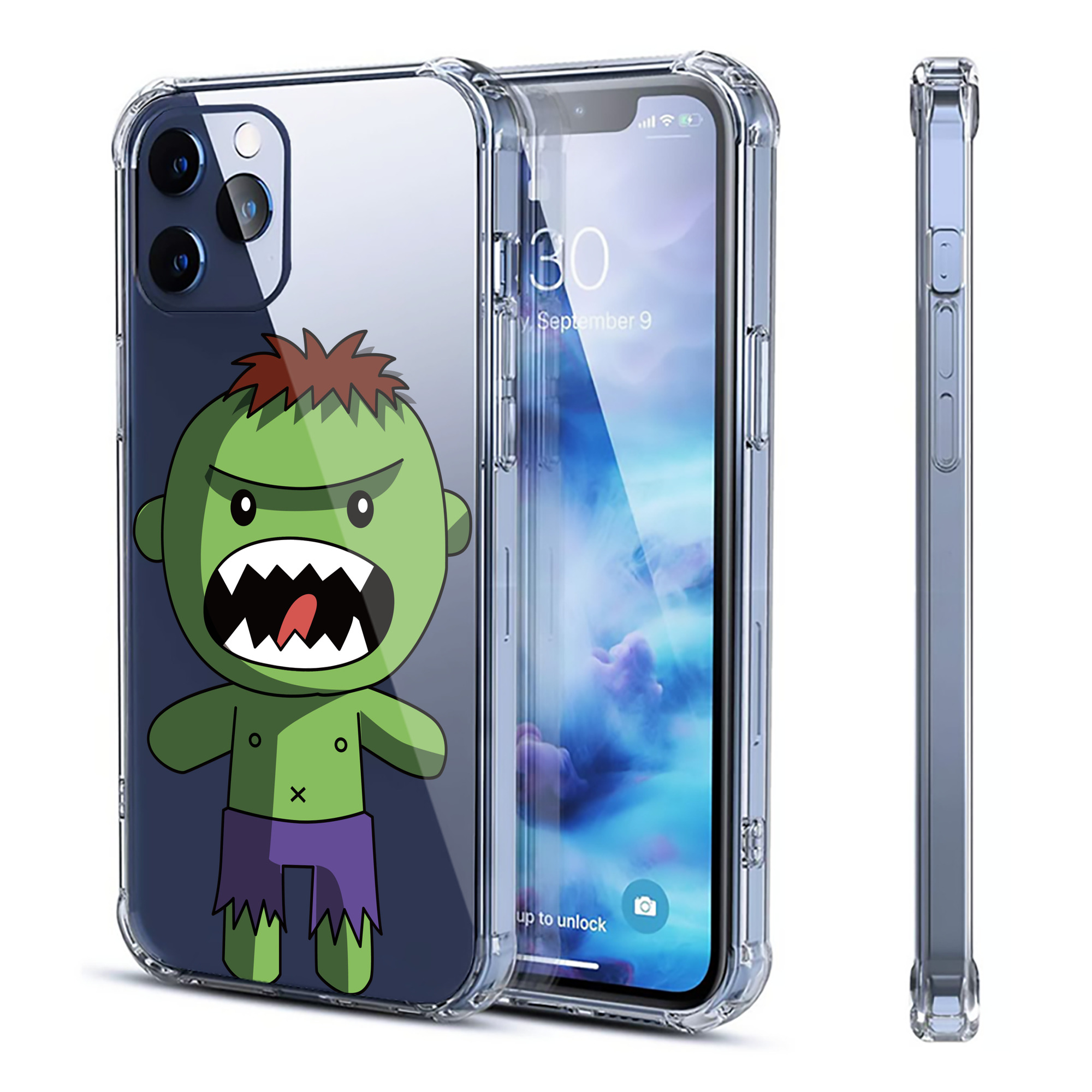 （画像用） アベンジャーズ The Avengers 【iPhone 12シリーズ対応】透明スマホケース（クリアソフトケース）